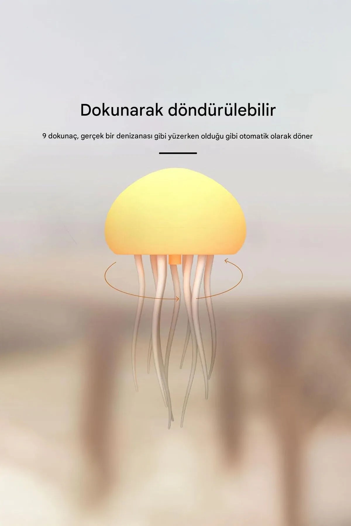 JellyLight™ Denizanası Gece Lambası – Okyanus Havası, Huzur ve Dekor Bir Arada